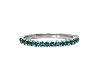14K White Gold London Blue Topaz Ring