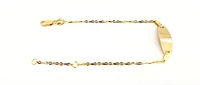 10K Yellow Gold Baby ID Bracelet