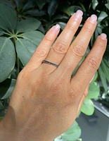 14K White Gold London Blue Topaz Ring