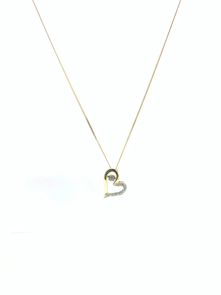 Diamond Pulse Heart Pendant
