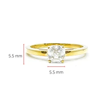 10K Yellow Gold Moissanite 1.00cttw Engagement Ring
