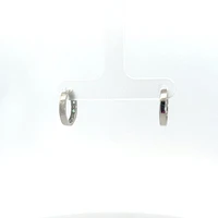 10K White Gold Emerald and Diamond Earrings