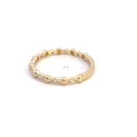 10K Yellow Gold 0.10cttw Diamond Ring, size 6.5