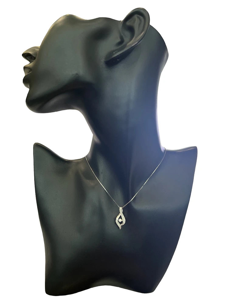 10K Gold 0.25 cttw Diamond Pulse Pendant