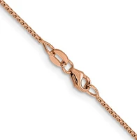 14K Rose Gold Franco Chain - 1mm