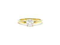 10K Yellow Gold Moissanite 1.00cttw Engagement Ring