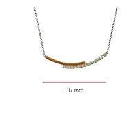 14K White & Rose Gold 0.20cttw Diamond Pendant, 18"