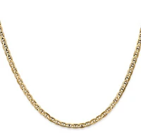 14K Gold 5.25mm Concave Anchor Chain