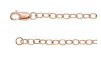 2.5 mm Cable Chain with Lobster Clasp - Various Lengths /