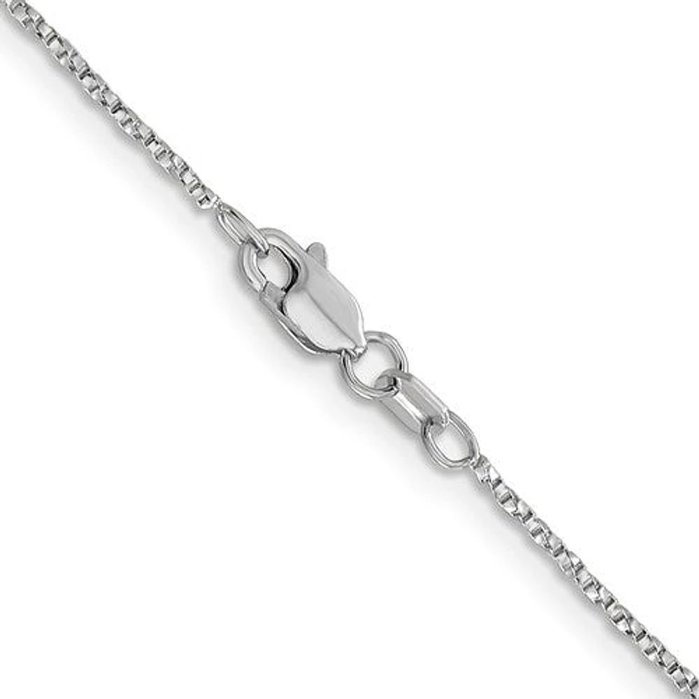 14K Gold 1.0mm Fancy Twisted Box Link Chain - /