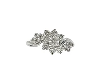 10K White Gold 1.00cttw Diamond Ring, size 6.5