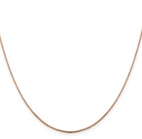 14K Rose Gold Box Chain - 1.0mm
