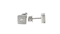 10K White Gold 0.10cttw Diamond Stud Earrings