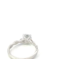 14K Round Brilliant Cut Diamond Ring - Mount Only (No centre diamond) / Gold