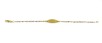 10K Yellow Gold Baby ID Bracelet