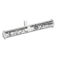 Silver-plated Birth Certificate Holder, First Tooth, and First Curl in Wooden Memory Box Set