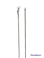 925 Sterling Silver 1.40mm High Rhodium Plated Franco Chain with Lobster Clasp - 18 Inches