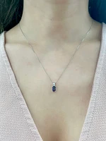 10K White Gold Mystic Topaz Pendant