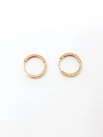 Rose Gold Diamond Hoop Earrings