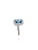 London Blue Topaz & Diamond Ring