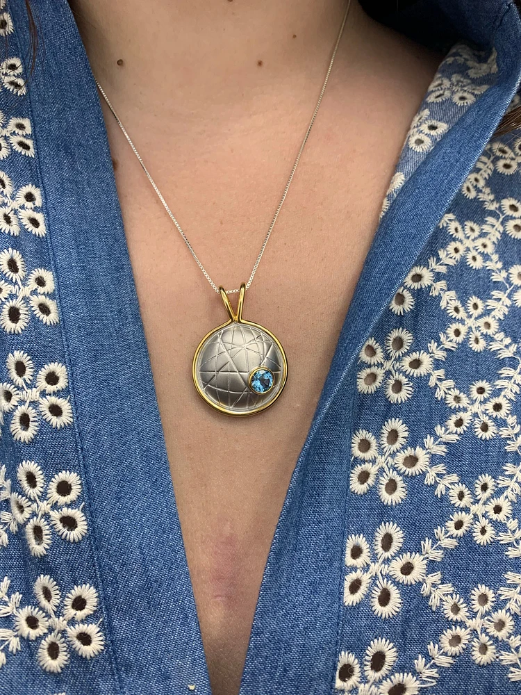 Blue Topaz Pendant