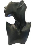 10K White Gold 0.30 cttw Canadian Diamond Pendant, 18"