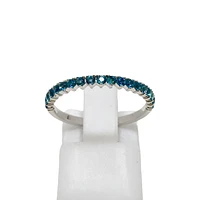 14K White Gold London Blue Topaz Ring
