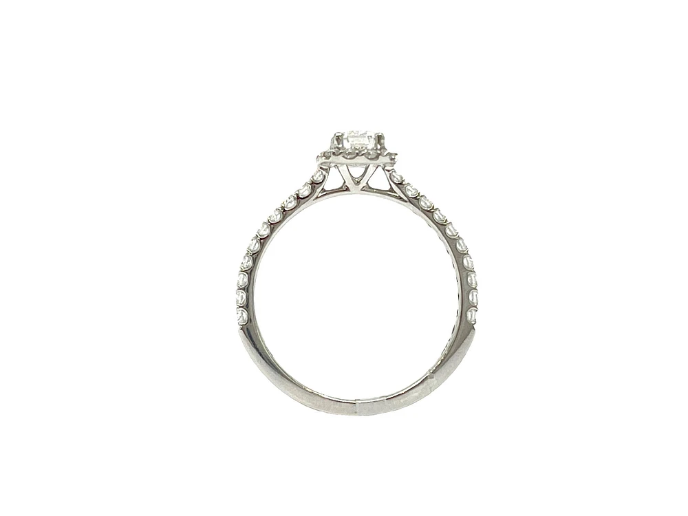 14K Gold 0.84cttw Lab Grown Diamond Engagement Ring - /