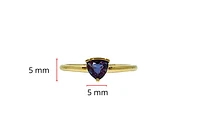 10K Yellow Gold 0.50cttw Created Alexandrite Ring, size 7