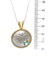Blue Topaz Pendant
