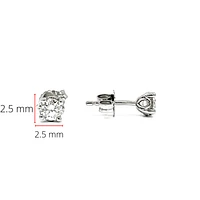 14K White Gold 0.15cttw Canadian Diamond Earrings