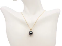 10/14K Yellow Gold Tahitian Pearl Pendant