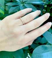 10K Rose Gold 0.15cttw Round Cut Diamond Ring
