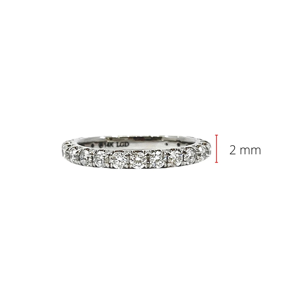 14K Gold 1.00cttw Lab Grown Diamond Band