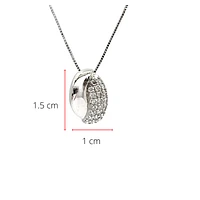 10K White Gold 0.30cttw Diamond Pendant, 18"