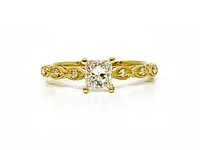 14K Yellow Gold 0.50cttw Diamond Engagement Ring, size 6.5