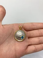 Blue Topaz Pendant