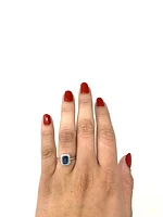 London Blue Topaz & Diamond Ring