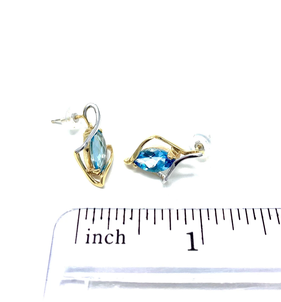 Blue Topaz Earrings