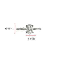 14K Gold 1.20cttw Lab Grown Diamond Engagement Ring, 6.5 - /