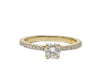 14K Yellow Gold 0.50cttw Diamond Engagement Ring
