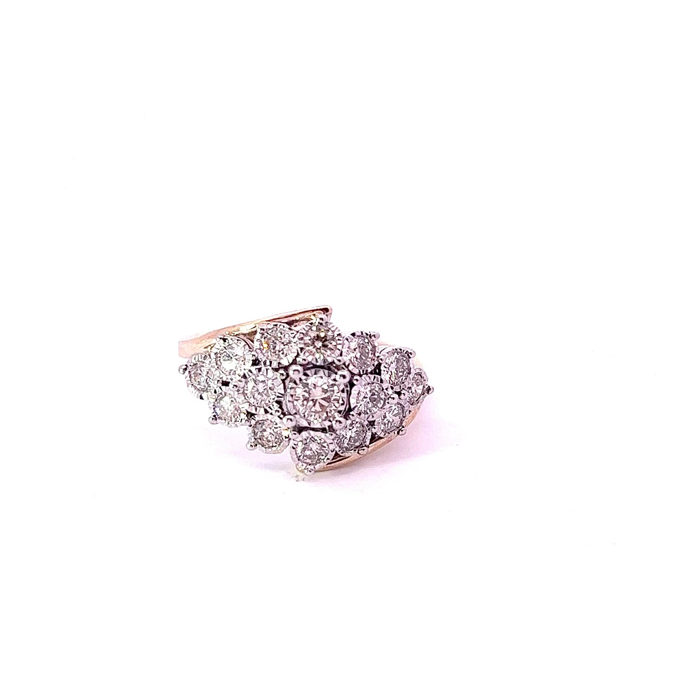 10K Yellow Gold 1.00cttw Diamond Ring - size 6.5