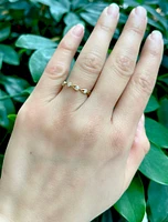 14K Yellow Gold 0.24cttw Canadian Diamond Ring - Size 7