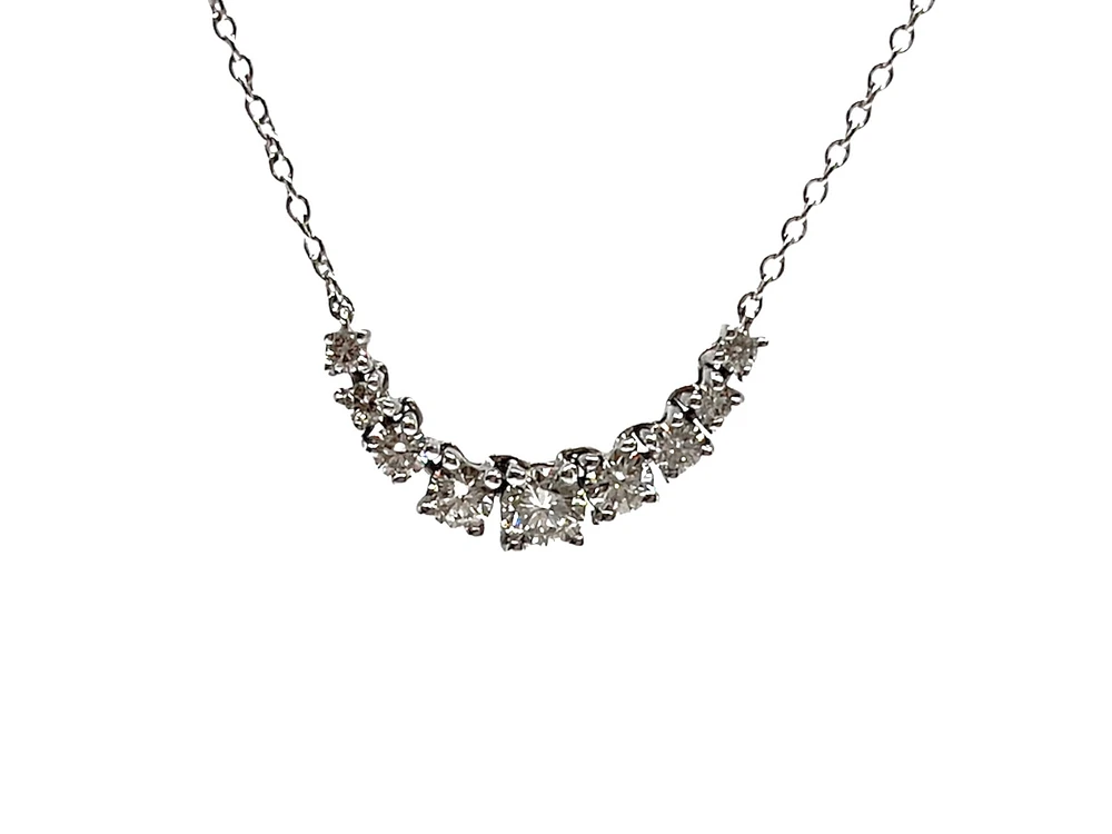 14K White Gold 0.50cttw Diamond Necklace