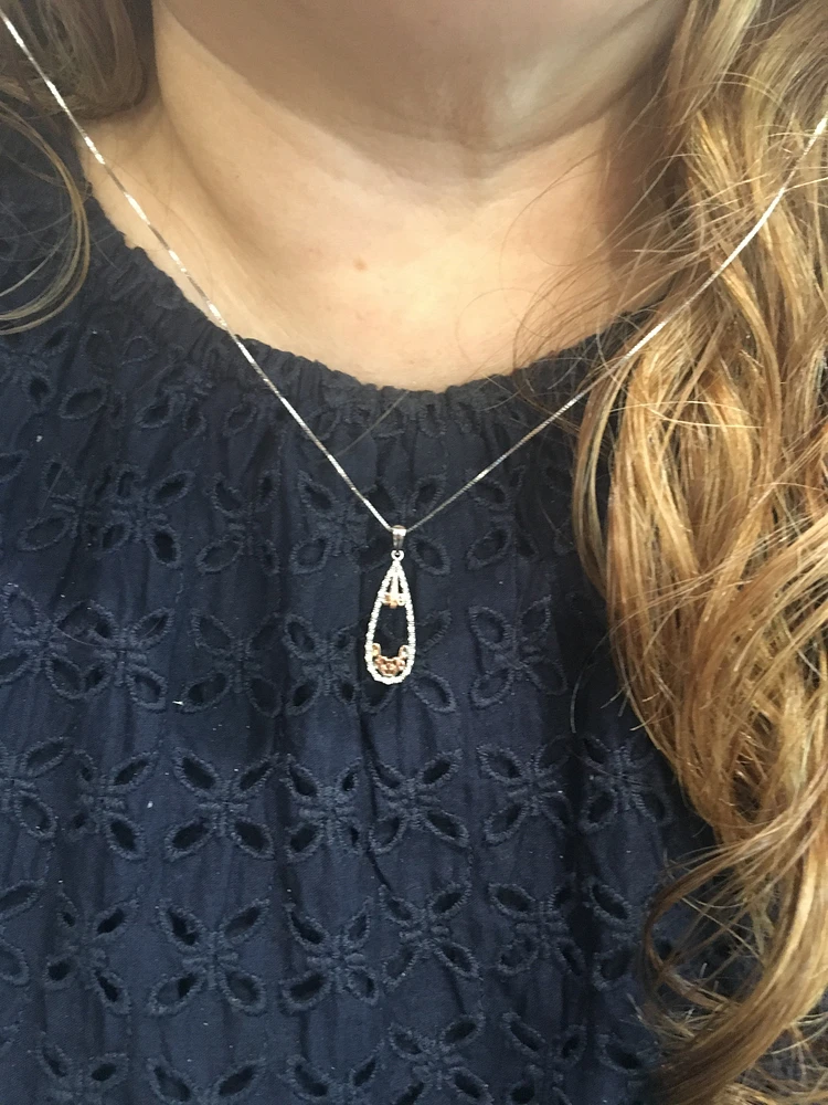 Two-Tone Diamond Pendant