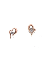 Diamond Heart Earrings