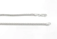 Sterling Silver Wheat Chain 24"