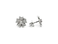14K White Gold 0.34cttw Diamond Stud Earrings