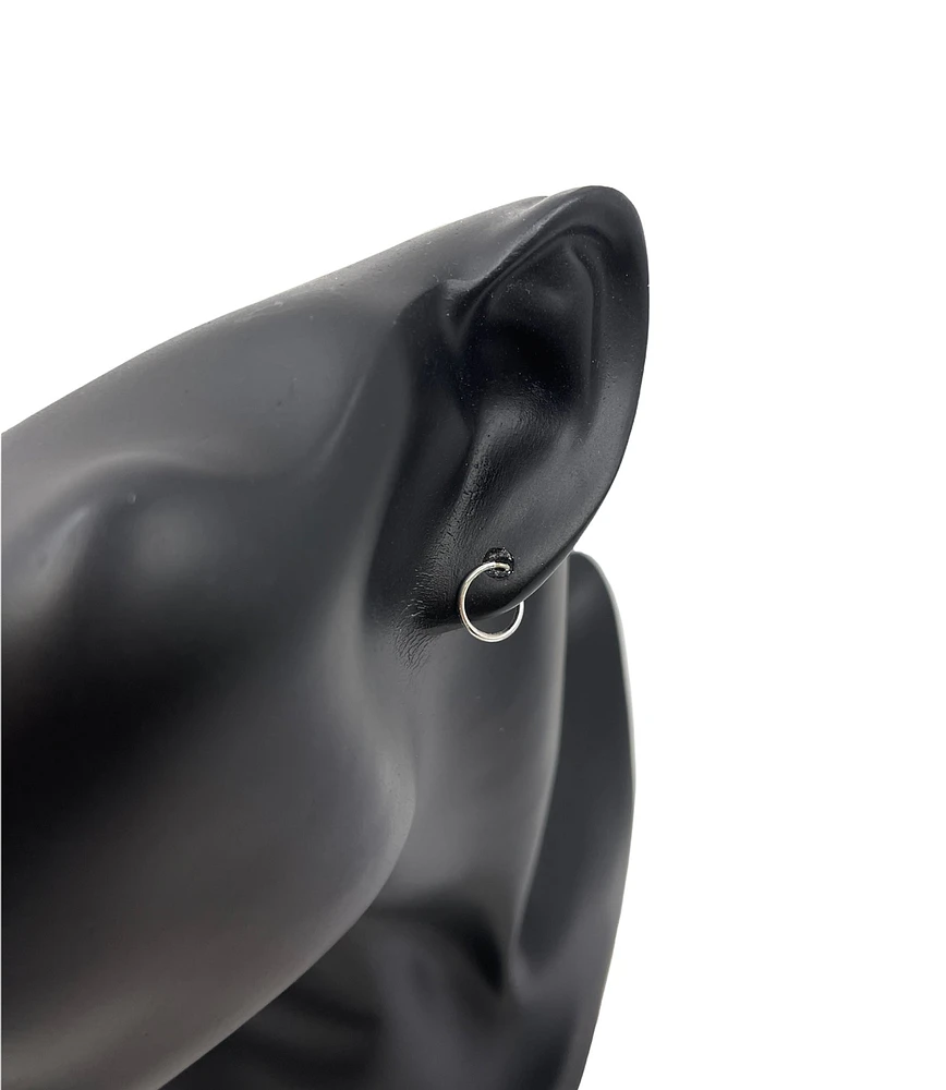 Sterling Silver Sleepers 12mm