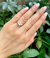 14K Gold 1.55cttw Lab Grown Diamond 3 Stone Ring - /